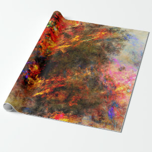 Papel De Presente Canvas pintura traçada matemática fractal