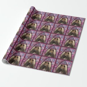 Papel De Presente Cão Afegão             