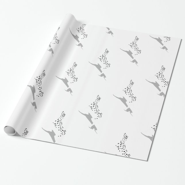 Papel De Presente Cão Dalmático (Desenrolado)