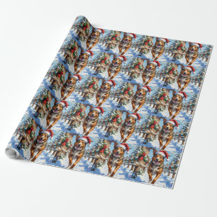 Papel De Presente Cão de Gado Australiano Red Heeler Natal