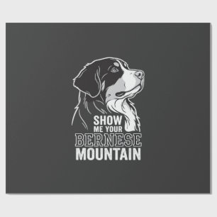 Papel De Presente Cão de Montanha Bernês Mostre-me o seu