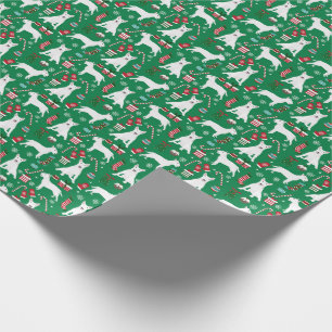 Papel De Presente Cão de Natal Bull Terrier