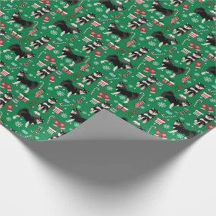 Papel De Presente Cão de Natal finlandês do Lapphund