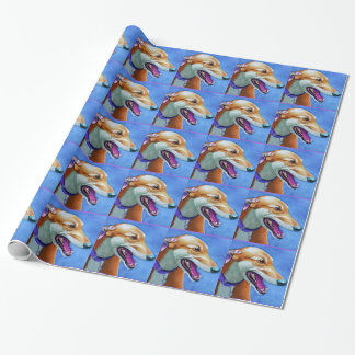 Papel De Presente Cão de Salvamento de Greyhound