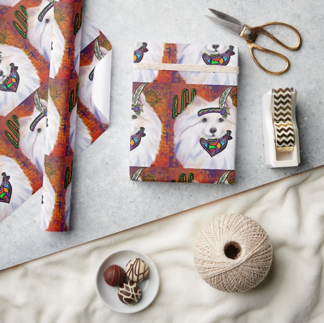 Papel De Presente Cão esquimó americano (Artesanato)