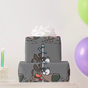 Papel De Presente Cão excitado