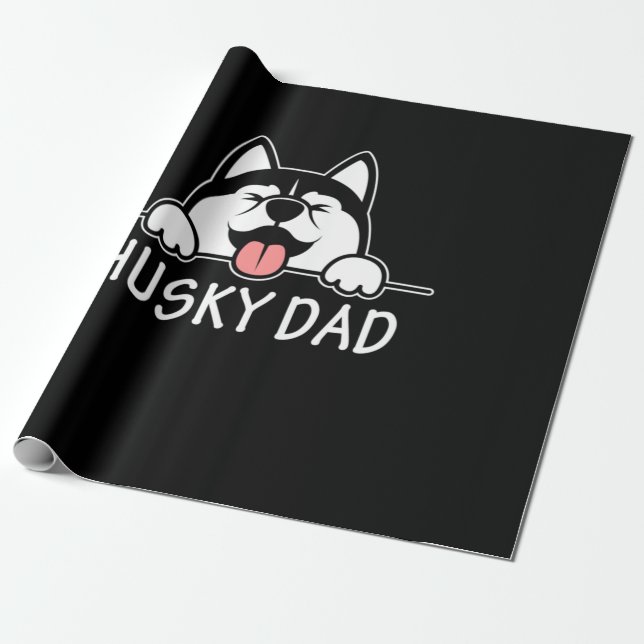 Papel De Presente Cão Rouco Orgulhoso (Desenrolado)