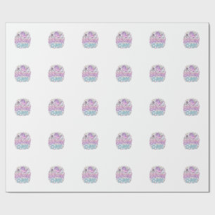 Papel De Presente Caos de Caticórnio Unicórnio Gráfico de Produto Pa