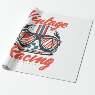 Papel De Presente Capacete de Corrida