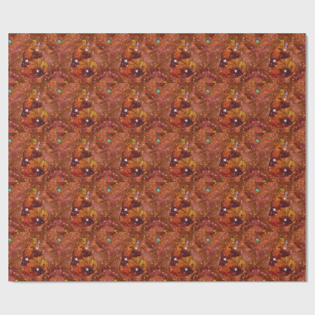 Papel De Presente Capivara chamada Sonho (Aberto)