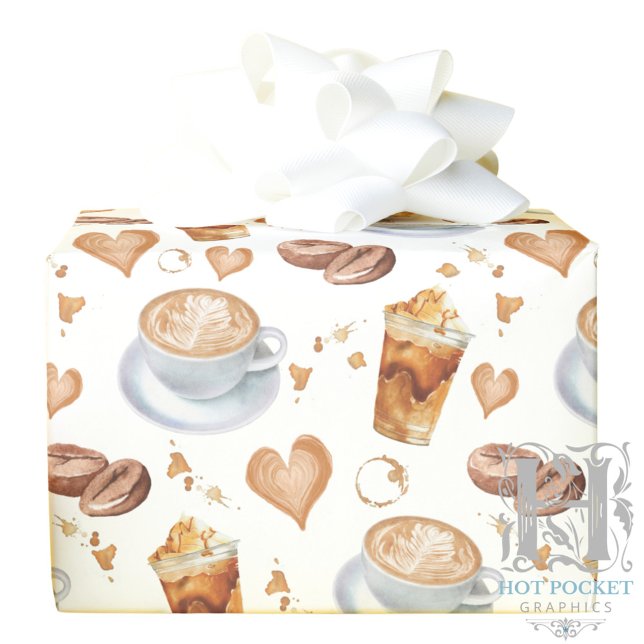 Papel De Presente Cappuccino Wrapping Paper (Criador carregado)
