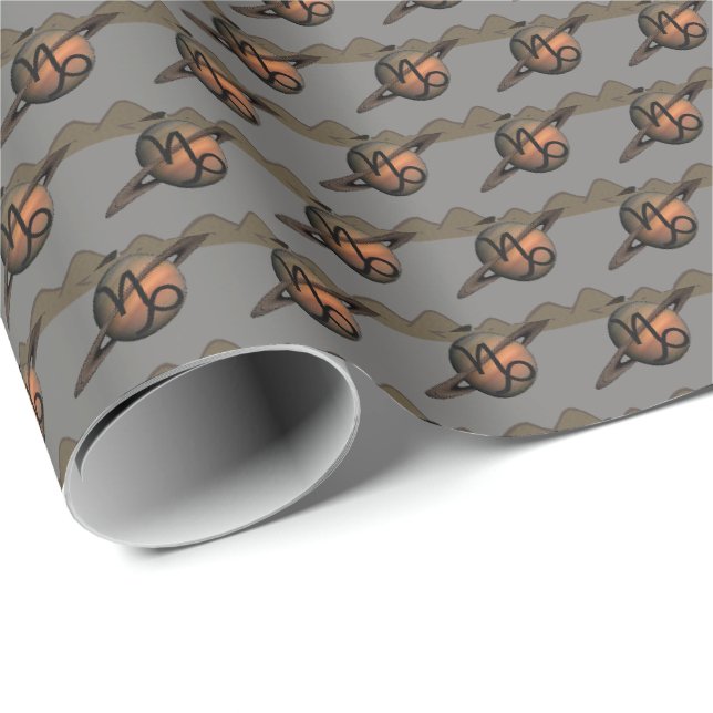 Papel De Presente Capricórnio (Ponta do rolo)