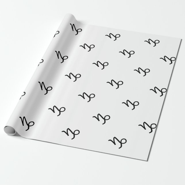 Papel De Presente Capricórnio (Desenrolado)