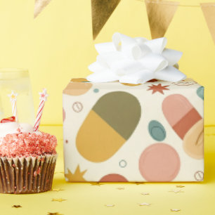 Papel De Presente Cápsula Boho Earth para assistência médica e farmá