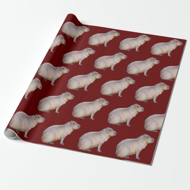 Papel De Presente Capybara (Desenrolado)