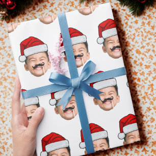 Papel De Presente Cara de Bebê Personalizada Engraçada Foto Chapéu d