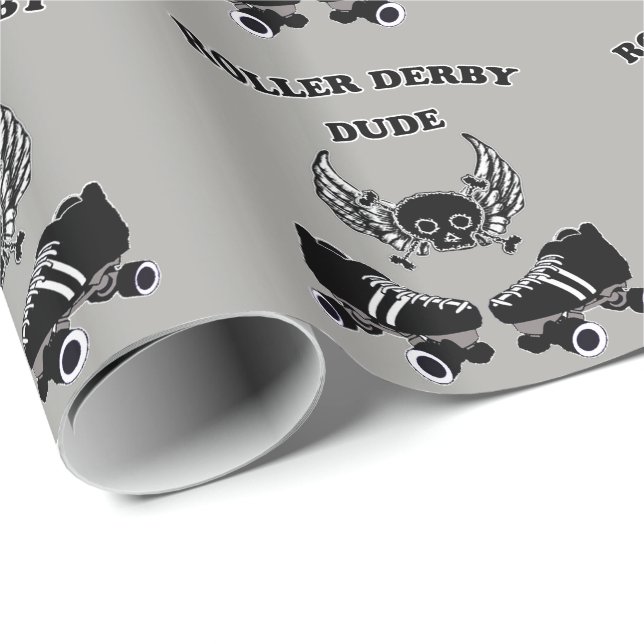 Papel De Presente Cara de Roller Derby (Ponta do rolo)