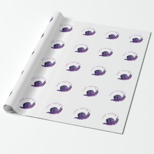 Papel De Presente Caracol em estilo gráfico