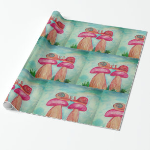 Papel De Presente Caracol Romance Papel Brilhante