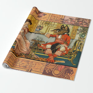 Papel De Presente Caracteres de Contorno de Fada Clássica da Besta