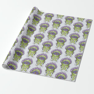 Papel De Presente Caráter de Planta alienígena - Criatura Estranha d