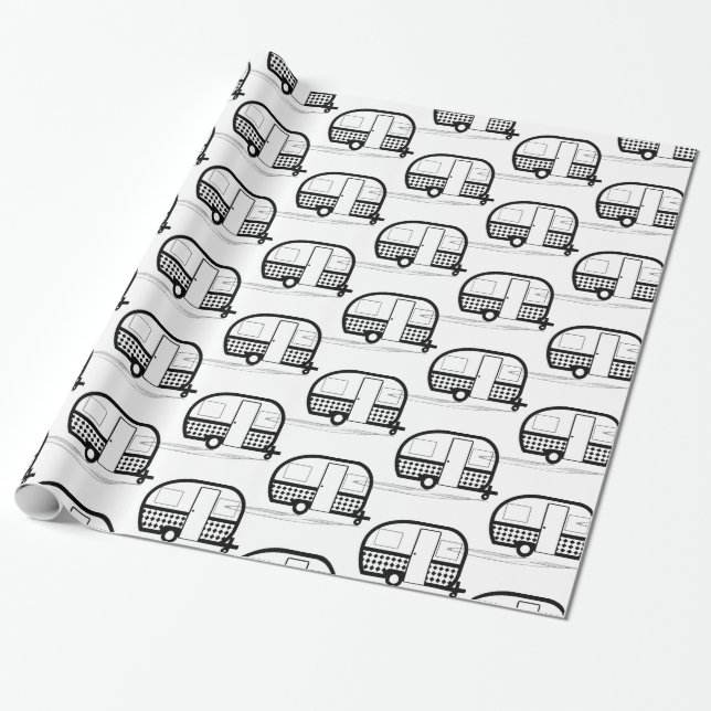 Papel De Presente Caravana de viagem clássico Thunder_Cove (Desenrolado)
