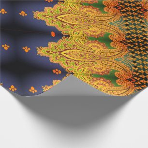 Papel De Presente Cardiff Paisley Sangria