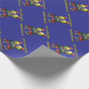 Papel De Presente Cardos Vestindo Xadrez Só Um Pequeno Jig
