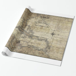 Papel De Presente Caribe - cartão velho