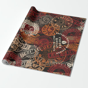 Papel De Presente Carimbo compre de borracha e grunge crachá Collect