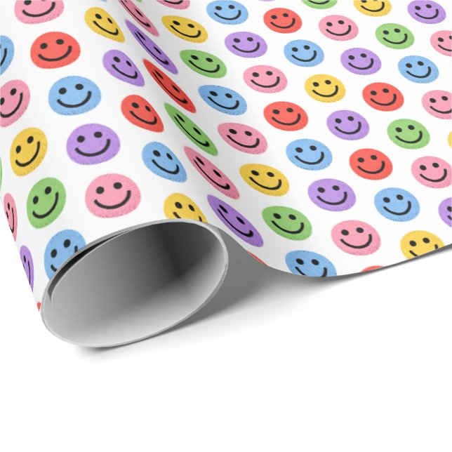 Papel De Presente Carinha Sorridente (Ponta do rolo)