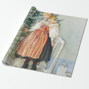 Papel De Presente Carl Larsson Árvore de Natal
