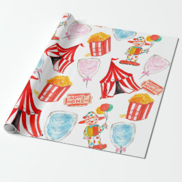 Papel De Presente Carnaval de Cute Circus Kids Partilha papel de emb