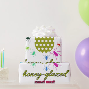 Papel De Presente carne doce de vidros de mel