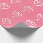 Papel De Presente Carnélio tradicional do 17.º aniversário de casame<br><div class="desc">Se você quiser alguma ajuda para personalizar este design,  entre em contato comigo,  há um botão para perguntar a este designer,  logo abaixo deste texto. Design de pincel amoroso para pessoas celebrando 17 anos de casamento. Gemstone Carnelian é o presente tradicional para esta ocasião.</div>