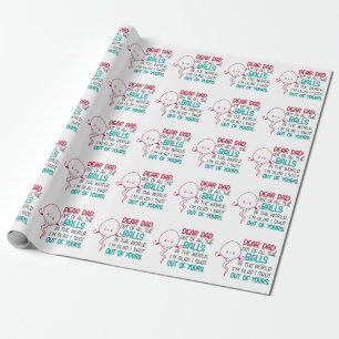 Papel De Presente Caro Pai, de todas as bolas do mundo