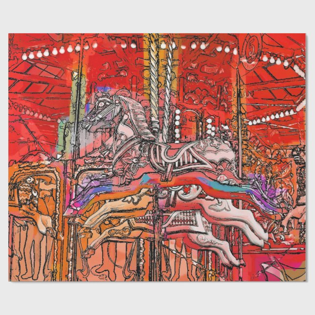 PAPEL DE PRESENTE CAROUSEL (Aberto)