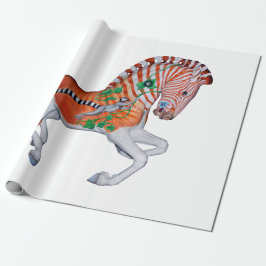 Papel De Presente Carousel Animal Quagga Zebra - Foto: Papel de embr
