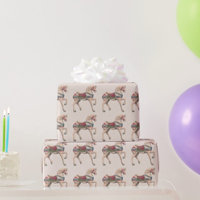 Papel De Presente Carousel Horse por Henry Murphy (Presentes para festas)