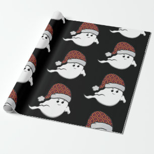 Papel De Presente Carpete de hotel assustador fantasma de natal