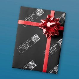 Papel De Presente Carregar código QR ou logotipo | Nome Da Empresa E