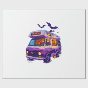 Papel De Presente Carrinha de Camping Assombrada