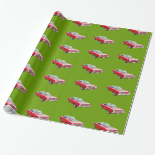 Papel De Presente Carro 1968 do músculo do Roadrunner de Plymouth