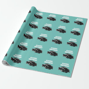 Papel De Presente Carro Clássico Vintage Personalizado 