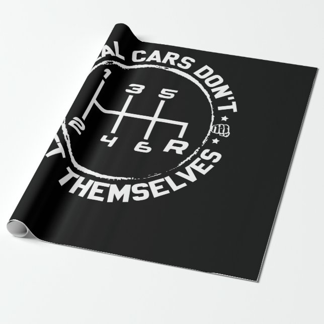 Papel De Presente Carros de verdade não se desloquem à deriva (Desenrolado)