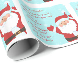 Papel De Presente Carta do Natal