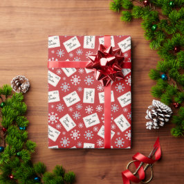 Papel De Presente Carta Para O Natal