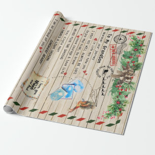 Papel De Presente Carta Personalizada Ao Meu Avô,