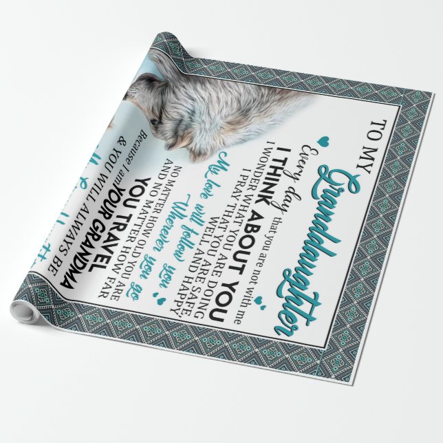 Papel De Presente Carta Personalizada Para Minha Avó (Desenrolado)