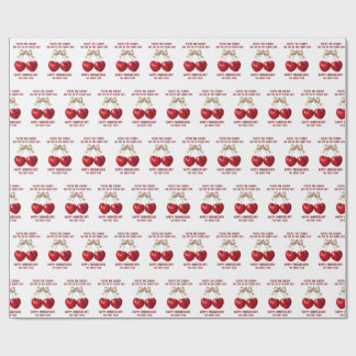 Papel De Presente Cartão de 4º Aniversário, Ornamentação de Aniversá